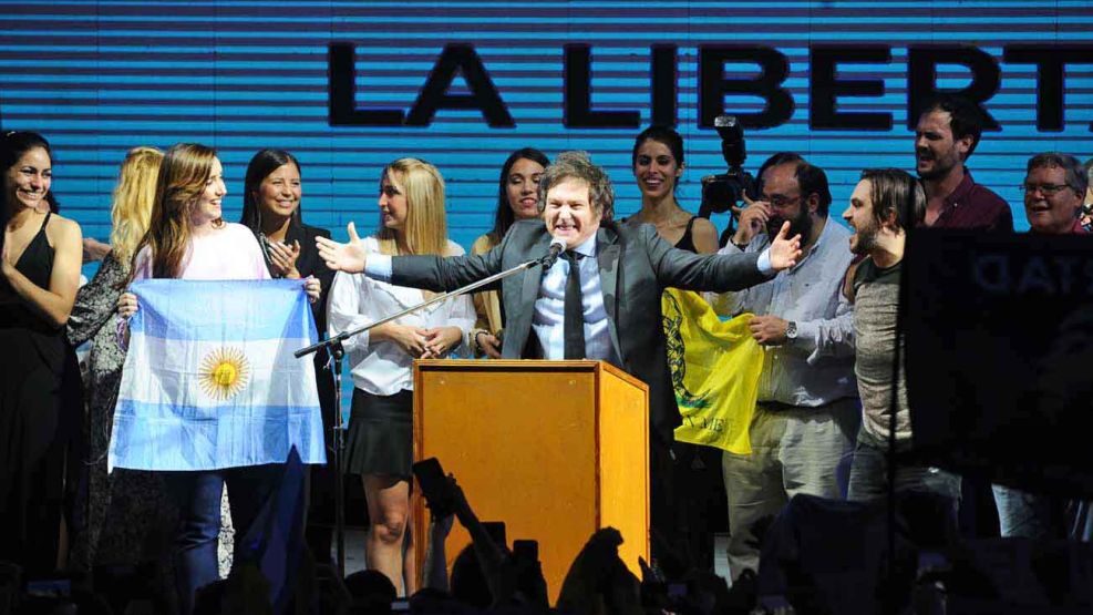 Javier Milei presidente eleito da Argentina. Foto: Marcelo Silvestro