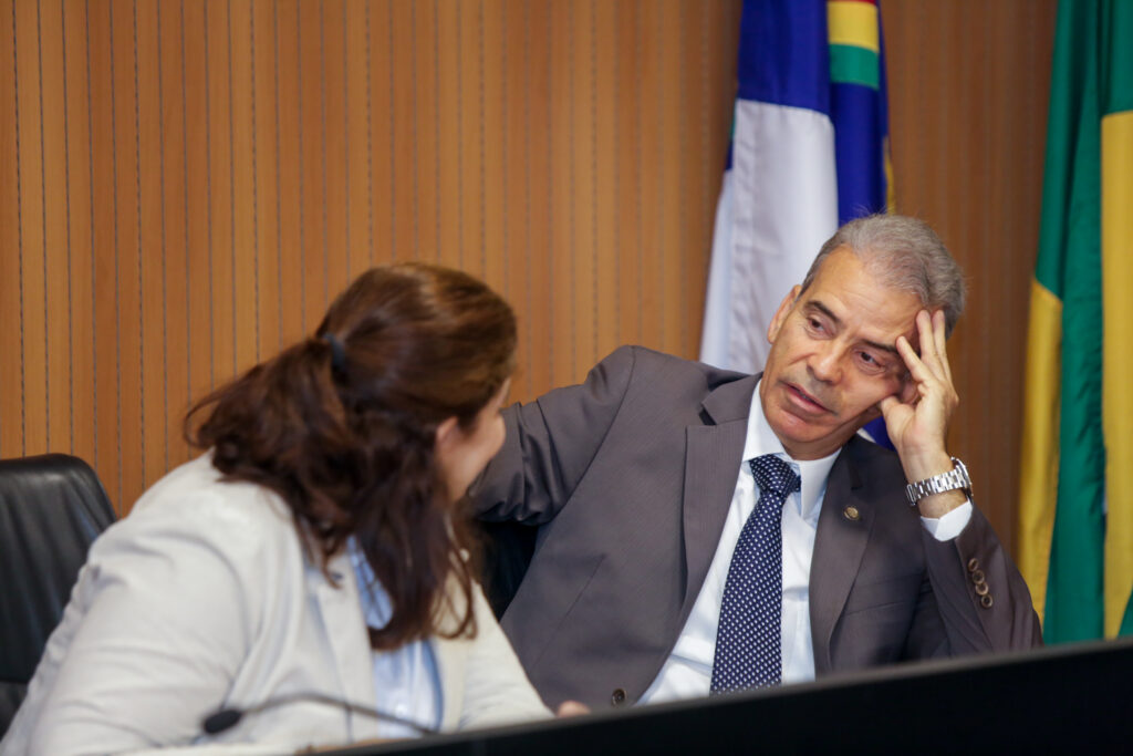 Deputado Coronel Alberto Feitosa na Alepe. Foto: Roberto Soares