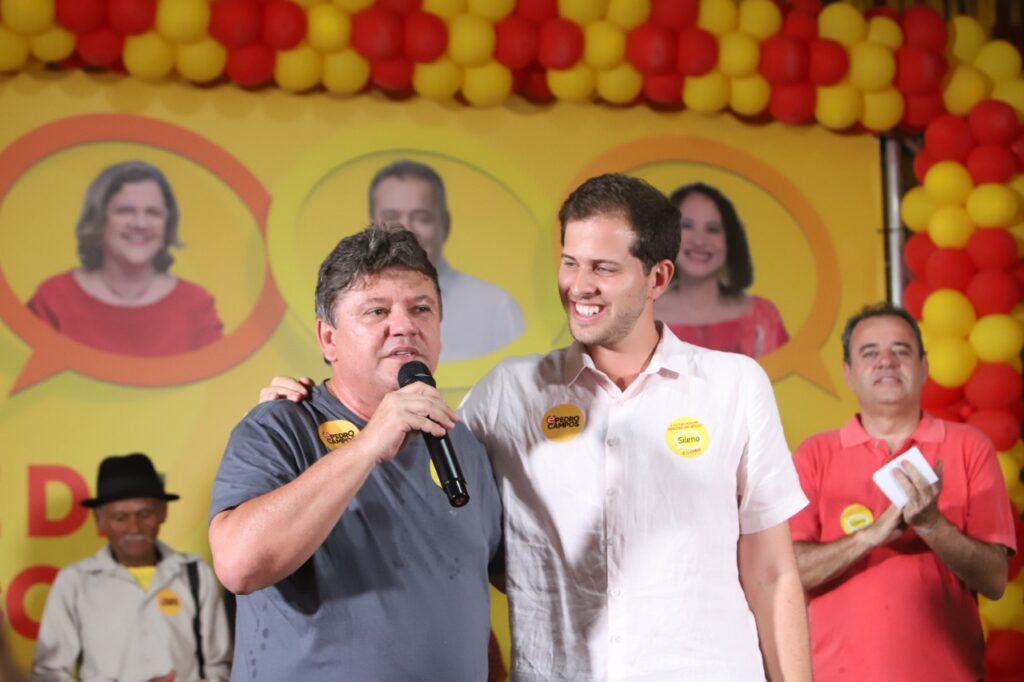 Deputado Estadual Sileno Guedes presidente do PSB ao lado do Deputado Federal Pedro Campos. Foto - Divulgação