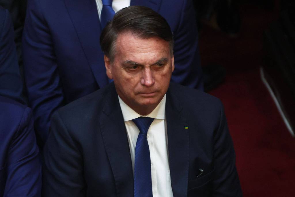 Ex-presidente Jair Bolsonaro é alvo de operação da PF. Foto - Alejandro Pagni