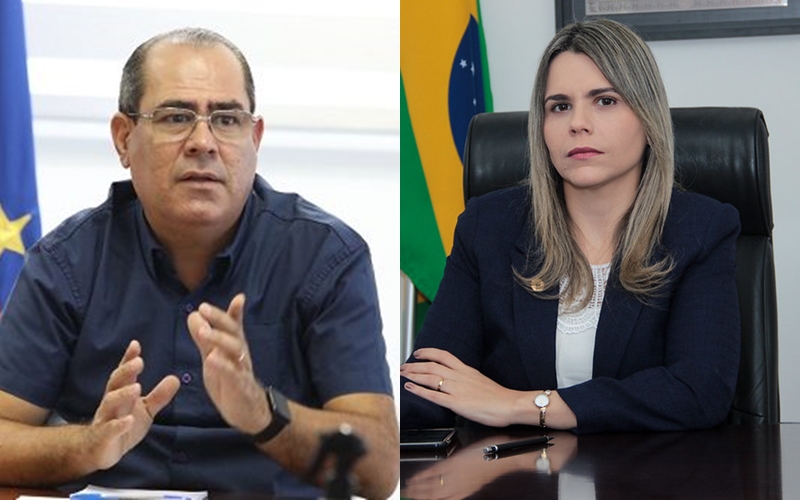 Prefeito Mano Medeiros e a Deputada Federal Clarissa tércio, são pré-candidatos a prefeitura de Jaboatão dos Guararapes. Fotos Reprodução