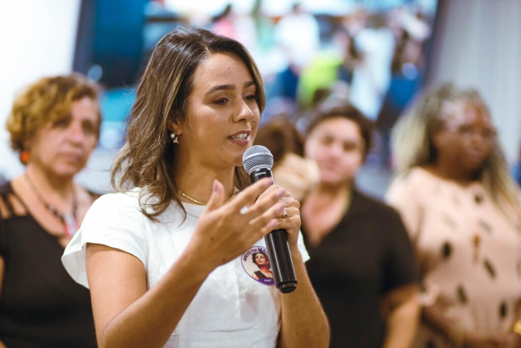 Michelle Santos, pré-candidata da Federação PSOL-Rede à Prefeitura de Caruaru