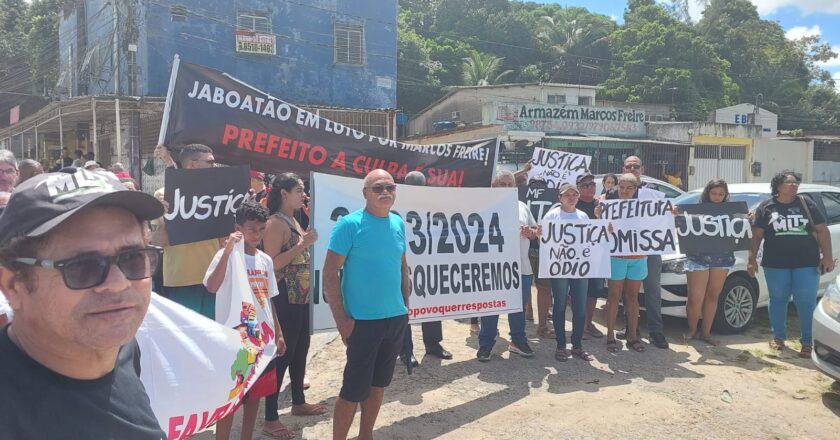 Protesto exige justiça para vítimas de Marcos Freire