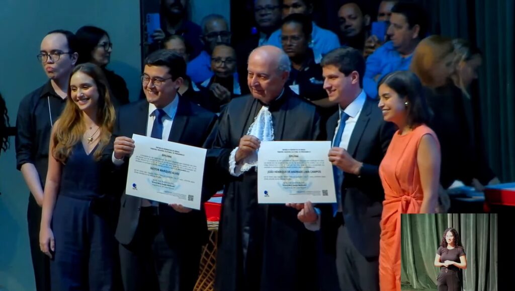 João Campos e Victor Marques são diplomados prefeito e vice-prefeito do Recife. Imagem - TRE-PE