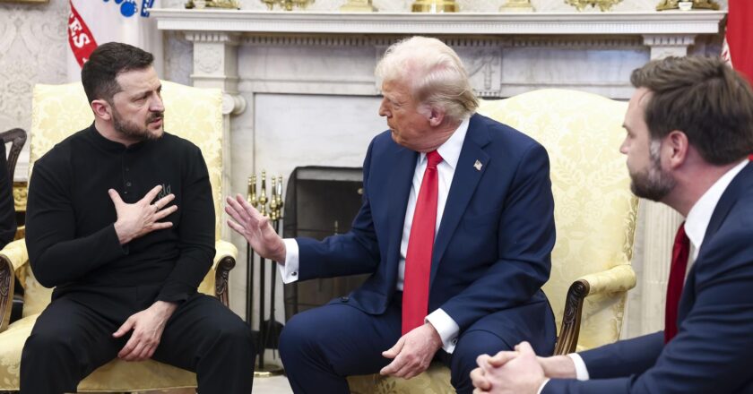 Tensão entre Trump e Zelensky marca reunião na Casa Branca