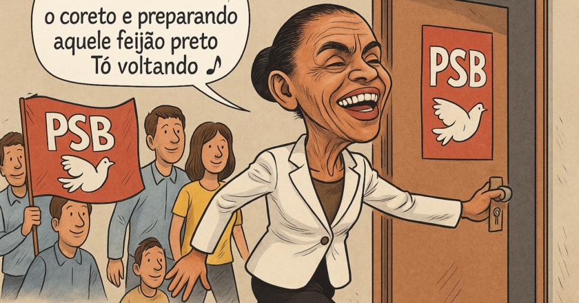 Hora da Charge – Siqueira quer Marina Silva de volta ao PSB para 2026