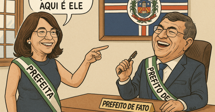 Hora da Charge: Dinâmica de Poder em Escada: Mary Gouveia e Jandelson Gouveia