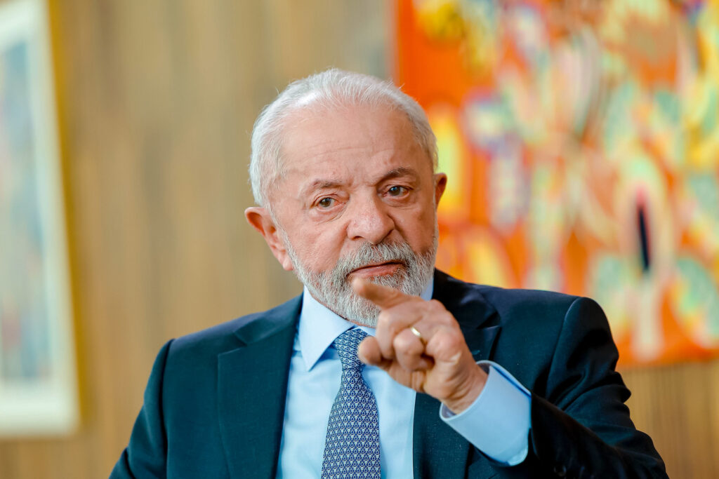Presidente da República, Luiz Inácio Lula da Silva, durante entrevista para o Jornal Nacional, no Palácio da Alvorada. Brasília - DF. Foto: Ricardo Stuckert / PR