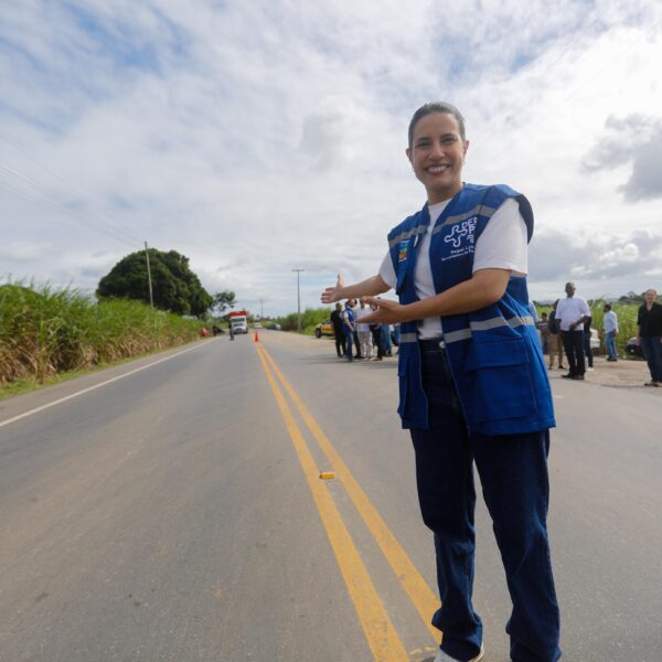 Raquel Lyra entrega PE-062 requalificada na Mata Norte