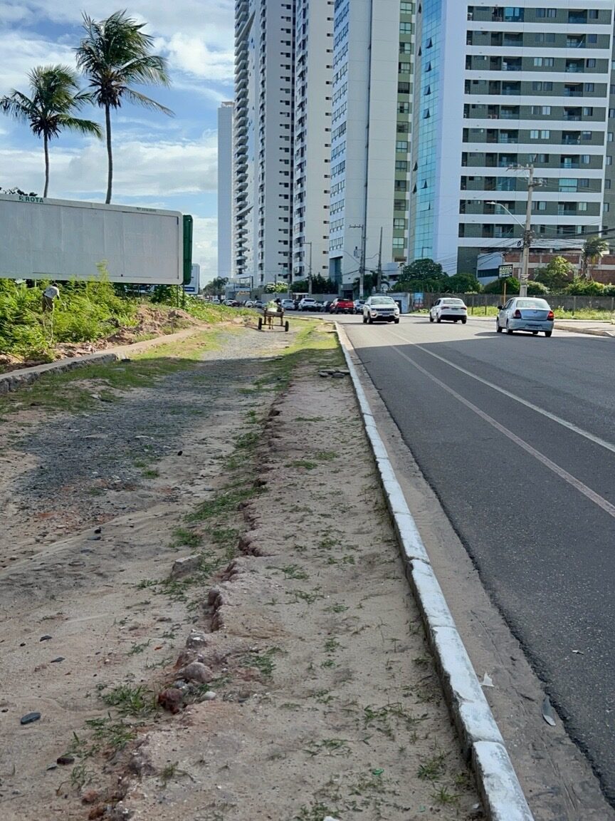 Orla de Barra de Jangada com obras paradas desde o fim das eleições de 2024. Foto: Sanchilis Oliveira/ Portal Fala News